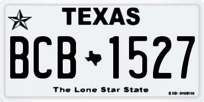 TX license plate BCB1527