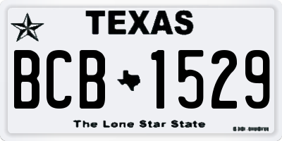 TX license plate BCB1529