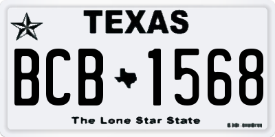 TX license plate BCB1568