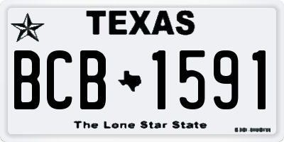TX license plate BCB1591