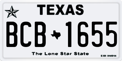 TX license plate BCB1655