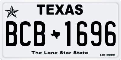 TX license plate BCB1696