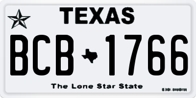TX license plate BCB1766