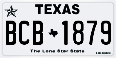 TX license plate BCB1879