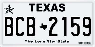 TX license plate BCB2159