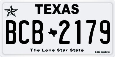 TX license plate BCB2179