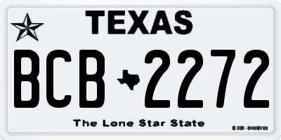 TX license plate BCB2272