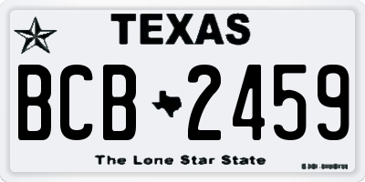 TX license plate BCB2459