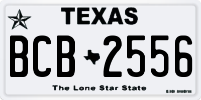 TX license plate BCB2556