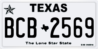 TX license plate BCB2569