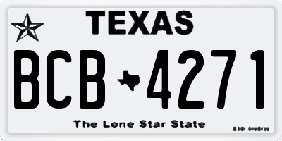 TX license plate BCB4271