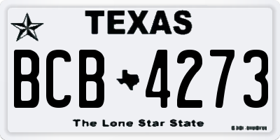 TX license plate BCB4273