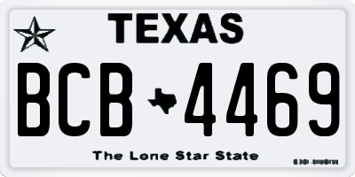 TX license plate BCB4469