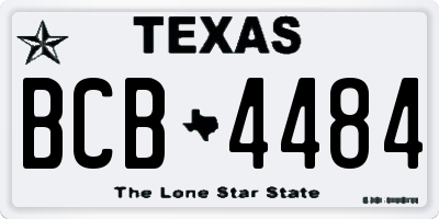 TX license plate BCB4484