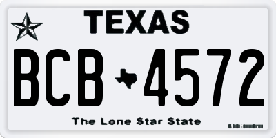 TX license plate BCB4572