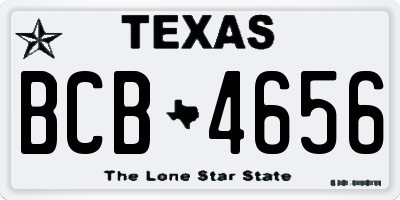 TX license plate BCB4656