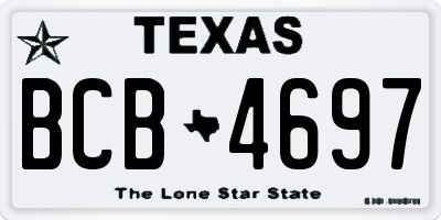 TX license plate BCB4697