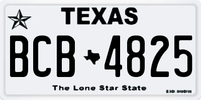 TX license plate BCB4825