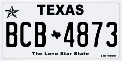 TX license plate BCB4873