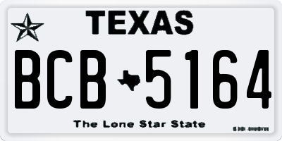 TX license plate BCB5164