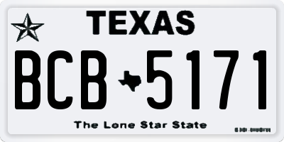 TX license plate BCB5171