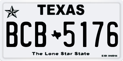 TX license plate BCB5176