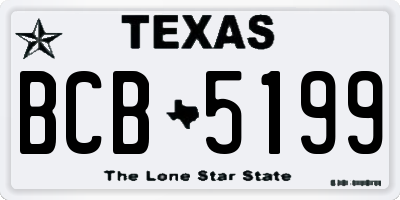 TX license plate BCB5199