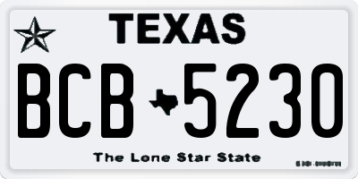 TX license plate BCB5230