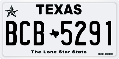 TX license plate BCB5291