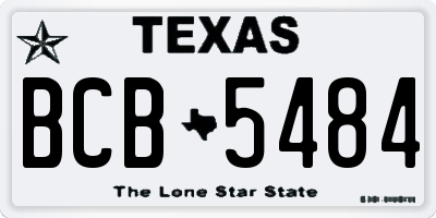 TX license plate BCB5484