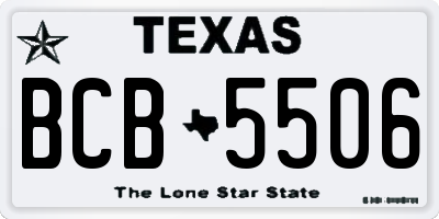 TX license plate BCB5506