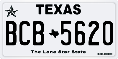 TX license plate BCB5620