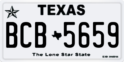 TX license plate BCB5659