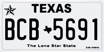 TX license plate BCB5691
