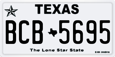 TX license plate BCB5695