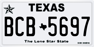 TX license plate BCB5697