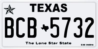 TX license plate BCB5732