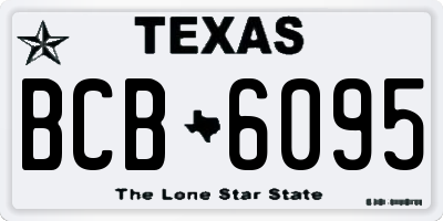 TX license plate BCB6095