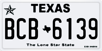 TX license plate BCB6139