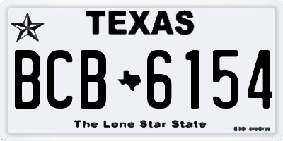 TX license plate BCB6154