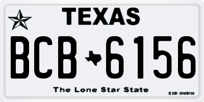 TX license plate BCB6156