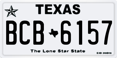 TX license plate BCB6157