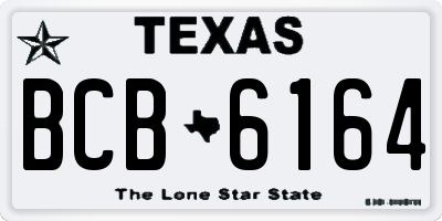 TX license plate BCB6164