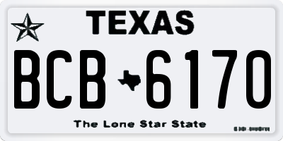 TX license plate BCB6170