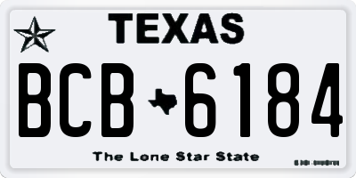 TX license plate BCB6184