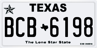 TX license plate BCB6198