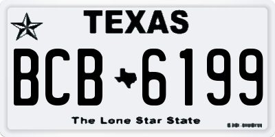 TX license plate BCB6199