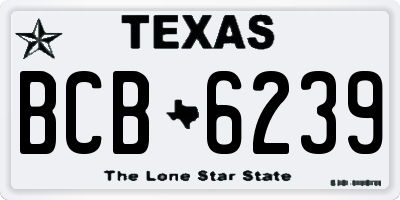 TX license plate BCB6239