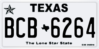 TX license plate BCB6264