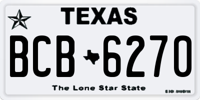 TX license plate BCB6270